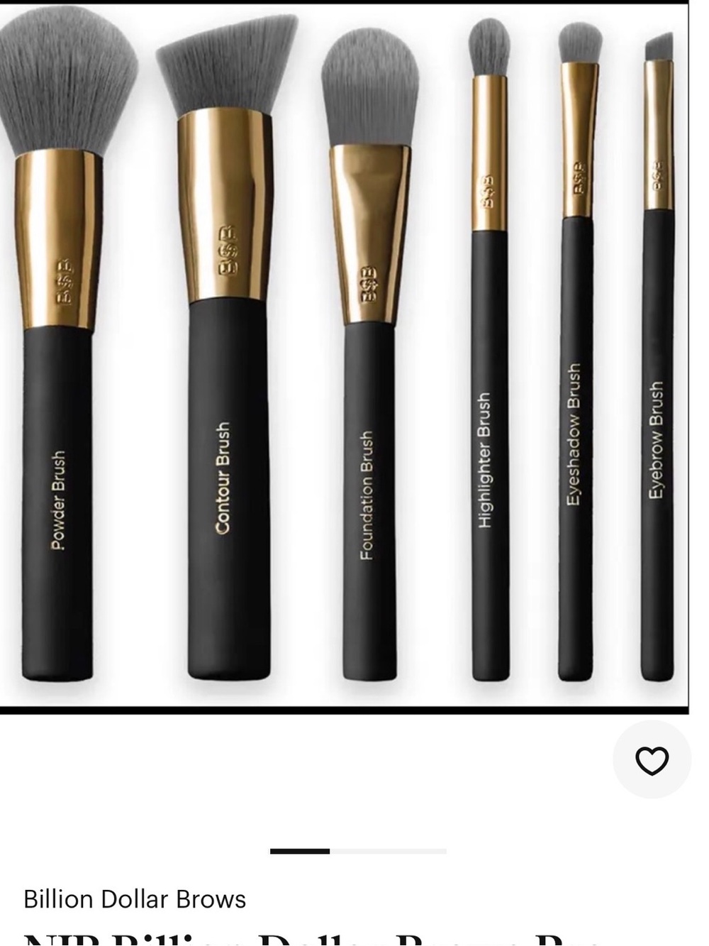 Billion Dollar Brows Pro Brush Essentials Kit Makeup Brush Set